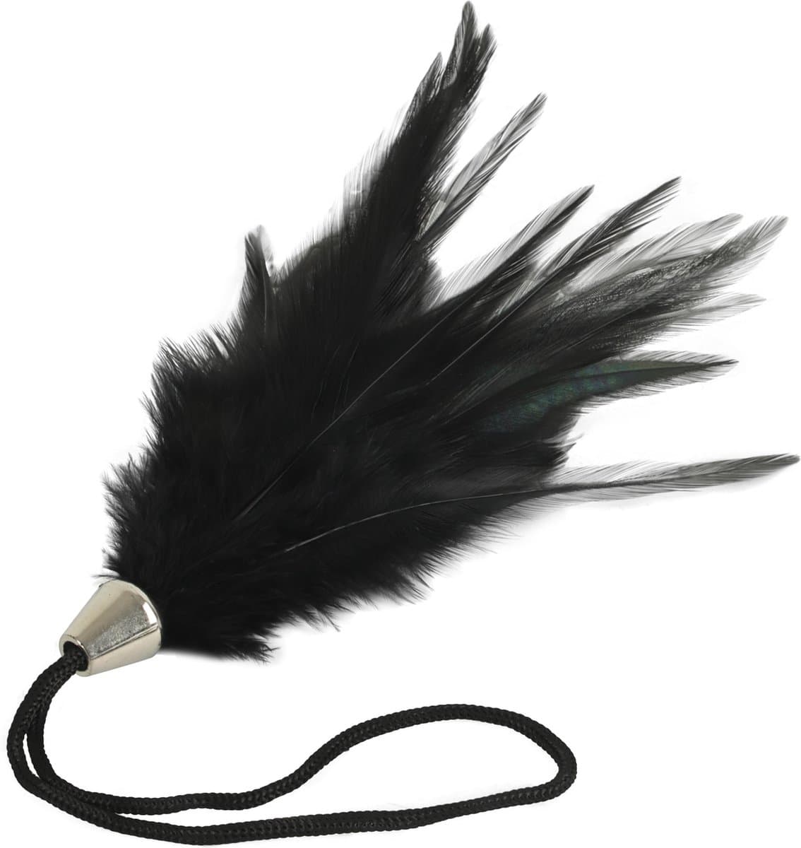 Banoch | Tantra long feather black | streel veer zwart — afbeelding 1