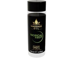 Hot - Tropical fruit 100ml Massage olie - Transparant