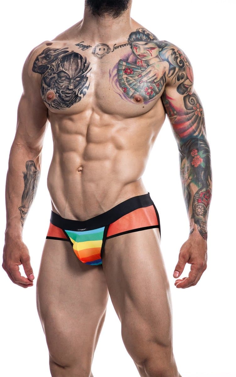 Cut4Men - Sexy Jockstrap - Rainbow - Maat L — afbeelding 1