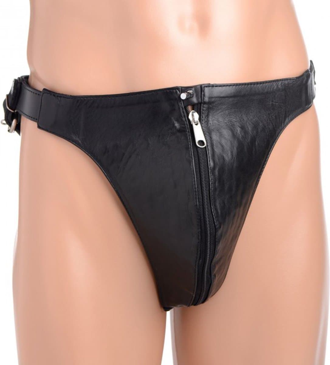 Spiked Leather Kuisheidsgordel Met Spikes — afbeelding 1