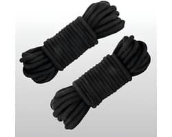 Shibari Touw - 2x 10m Lang - Bondage - Zwart - BDSM Toys | LS135