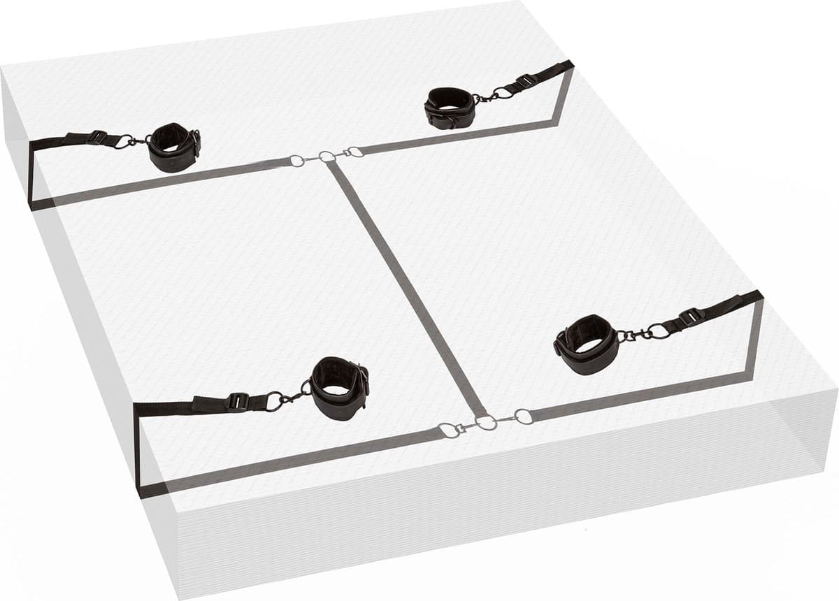 CalExotics - Boundless Bed Restraint - Bondage / SM Restraints Zwart — afbeelding 1