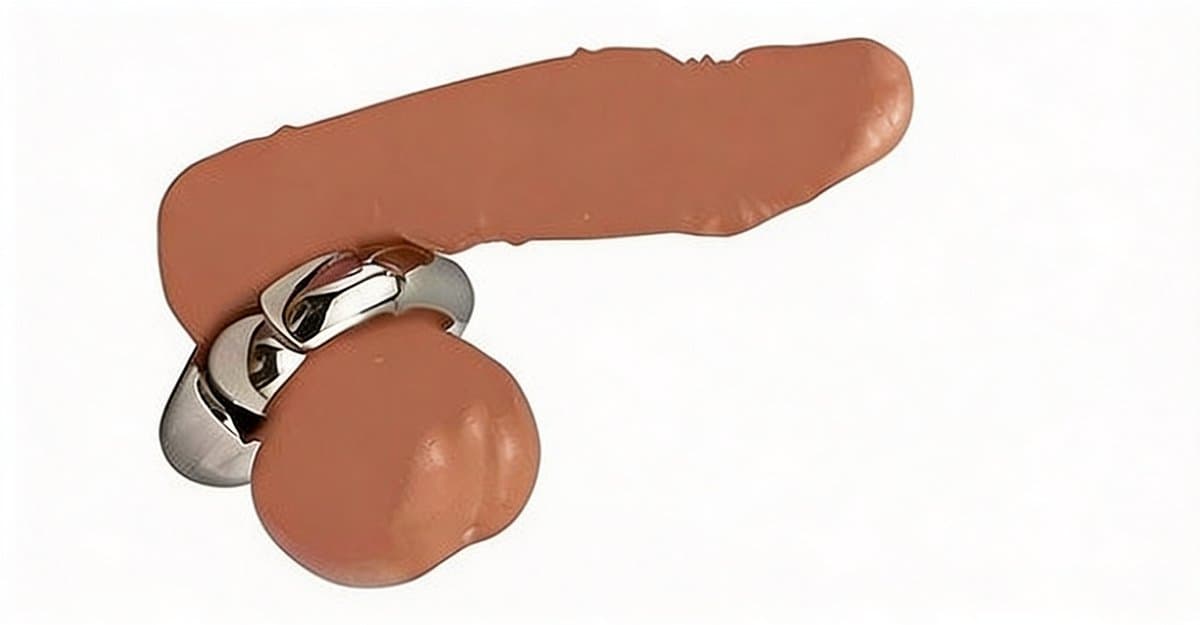 Scrotum Ring RVS - Ballenklem - Ball stretcher - Kuisheidsgordel — afbeelding 1