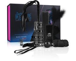 Secret Pleasure Chest - Black Fantasy - SM - BDSM - Set - Sex Toys voor Mannen en Vrouwen - Erotische Cadeauset