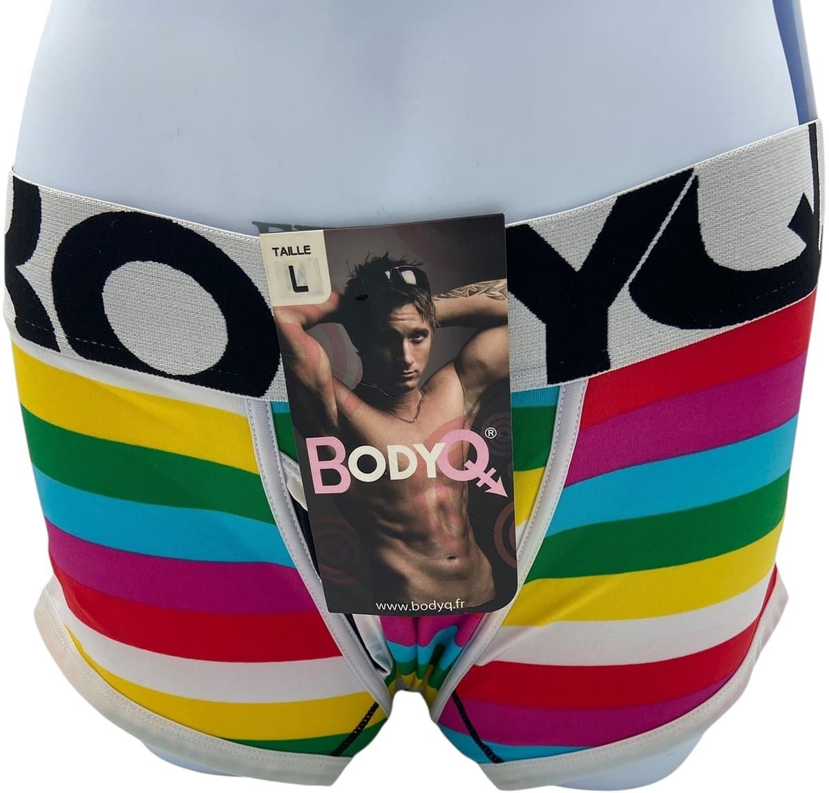 BodyQ Sexy Heren Boxershort – Rainbow – Erotische Herenlingerie – Maat M — afbeelding 1