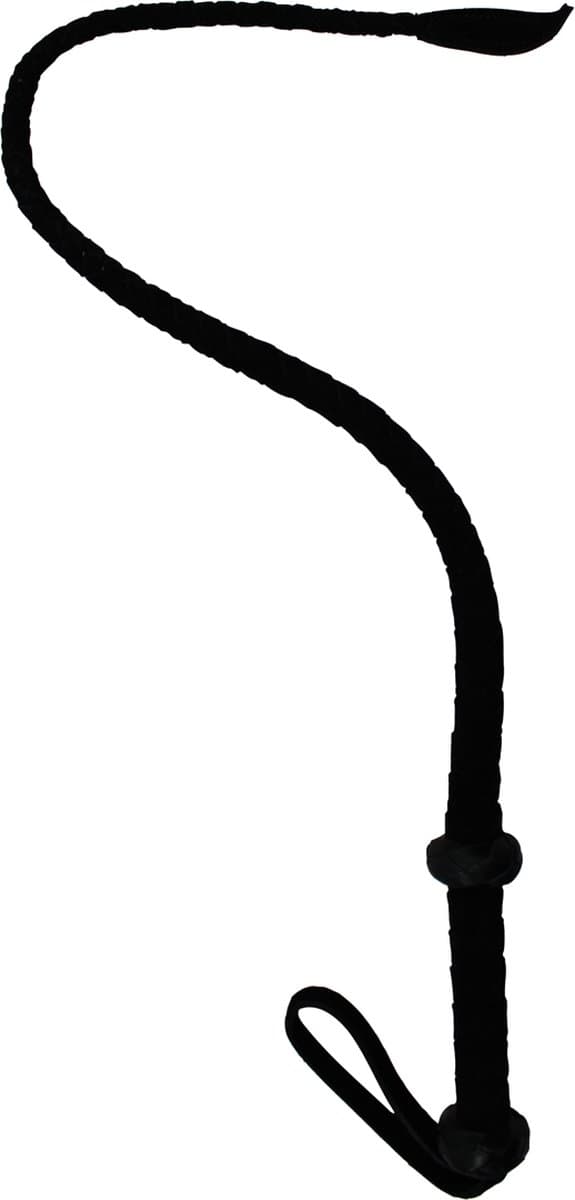 ZADO – 69 cm Lederen ‘Riding Crop’ Zweep met Luxe Uitstraling voor BDSM Training – Zwart — afbeelding 1