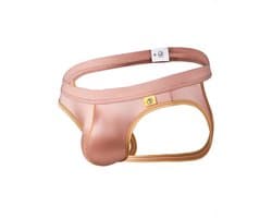 Sexy Ice Silky Jockstrap - Rosé Goud - Zijdezachte Stretch - Maat XL | LS060