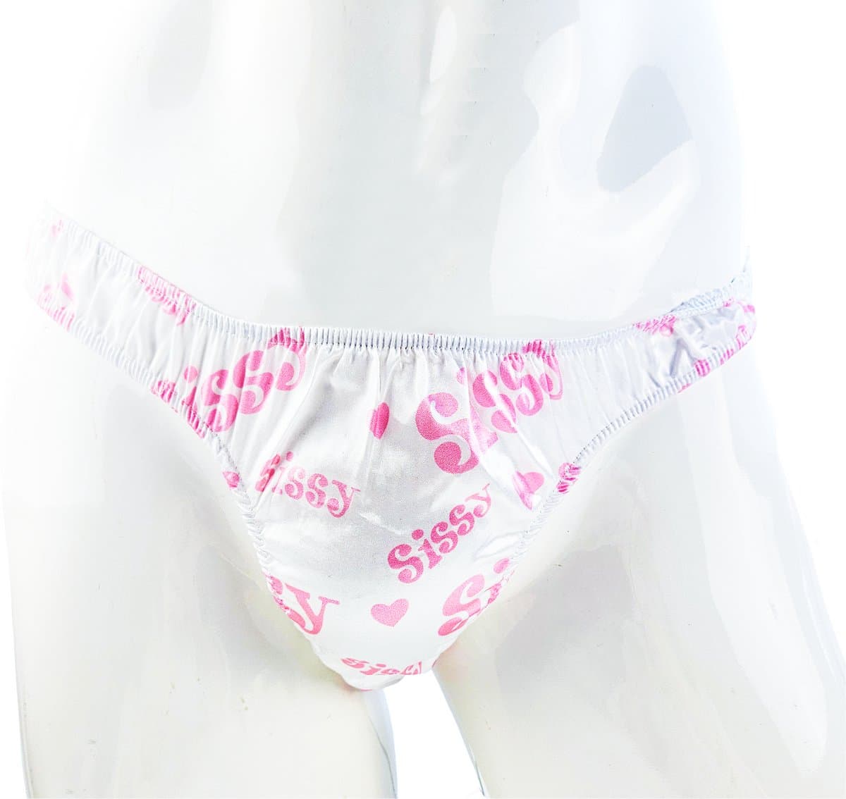 BamBella® Sexy String -Onesize - Roze print voor mannen Erotische Lingerie Heren wit mannen ondergoed slip — afbeelding 1