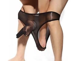 Ultra dunne heren slip - Slurf met gesloten einde - Transparant - Erotisch - One size XS tm L - Hoge elasticiteit