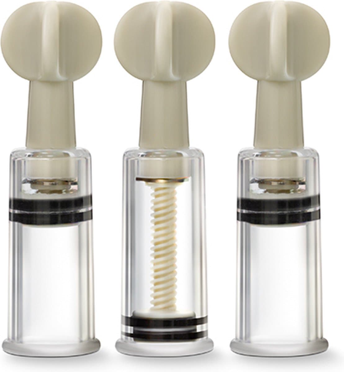 Temptasia - Clitoris En Tepel Zuigers - Set Van 3 — afbeelding 1