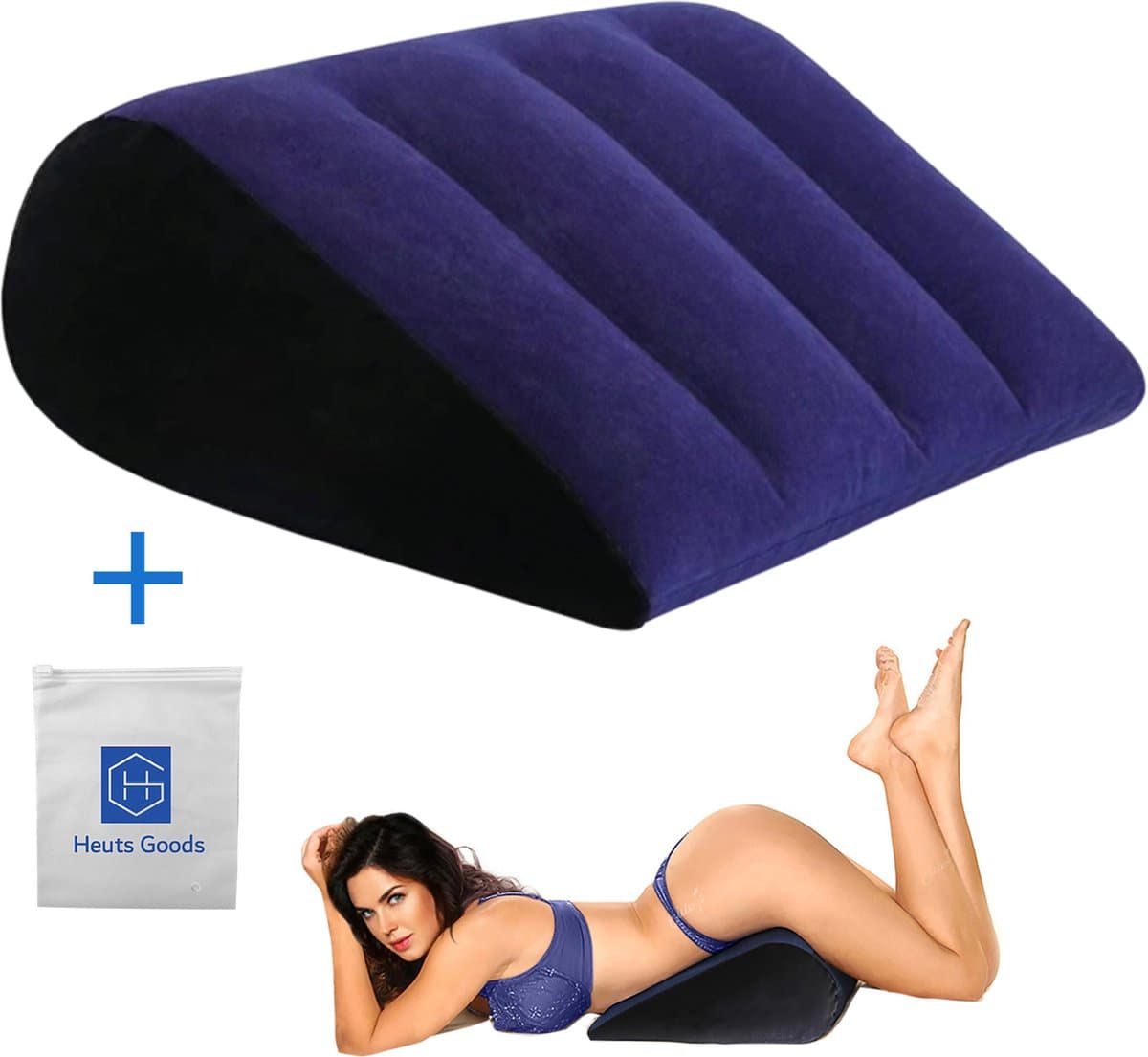 Heuts Goods Sex Kussen® - Sex Kussen - Triangle - Sex Meubel - Sex Pillow - Seksspeeltjes voor koppel - Opblaasbaar Seks Kussen - Voor Mannen & Vrouwen - Seksspeeltjes — afbeelding 1