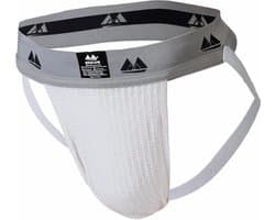 MM Sports Original Edition Swimmer/Jogger Jockstrap 2 inch White - MAAT L - Heren Ondergoed - Jockstrap voor Man - Mannen Jock