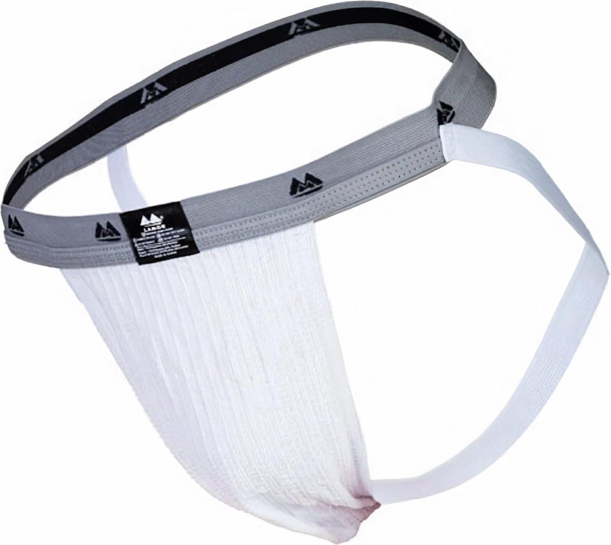 MM Sports The Original Swimmer/Jogger Jockstrap 1 inch White - MAAT XL - Heren Ondergoed - Jockstrap voor Man - Mannen Jock — afbeelding 1