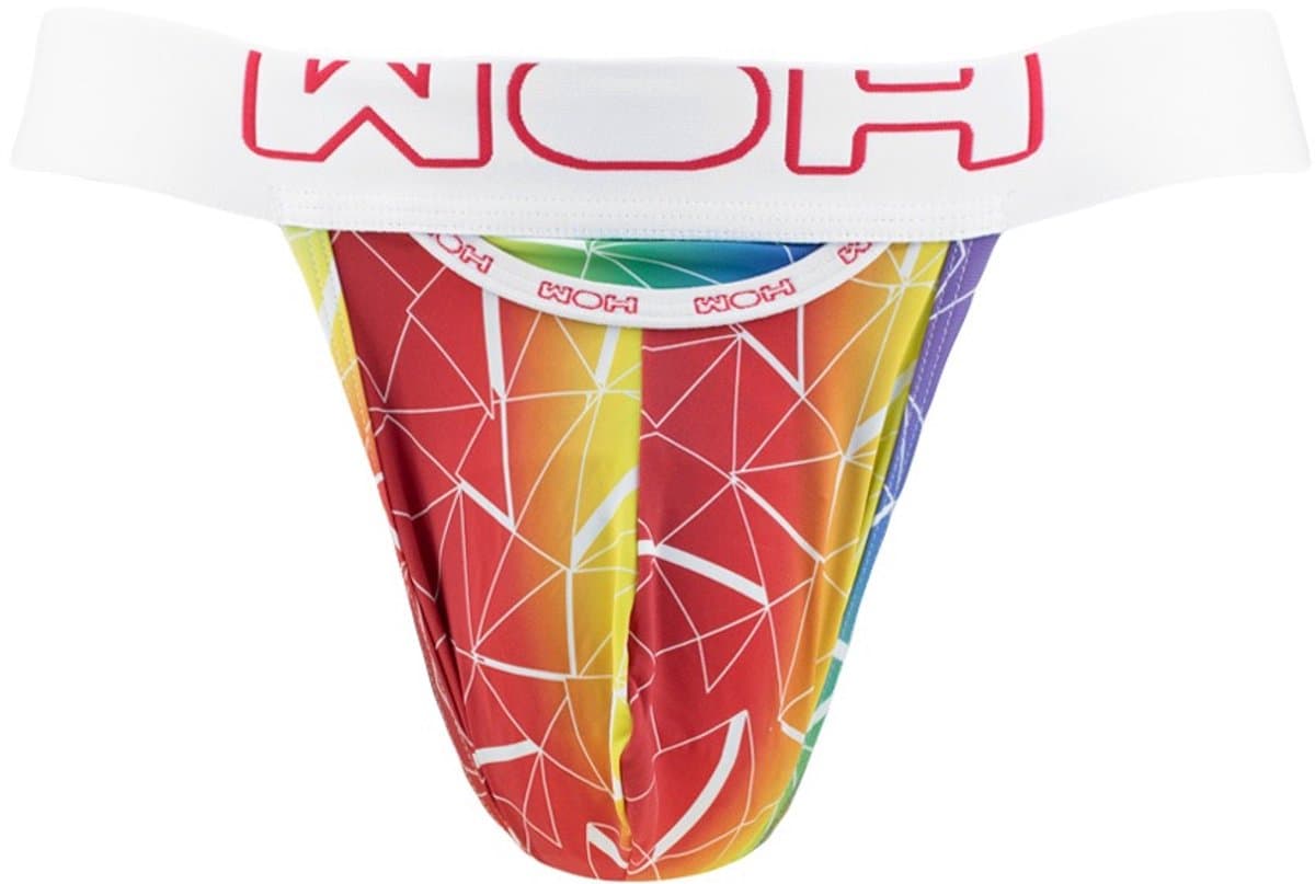 WOH heren microfiber G-string rainbow multi — afbeelding 1