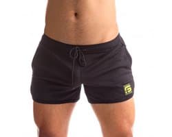 Sport Fucker - Jersey - Semi-transparante Mesh Short - Zwart XXL