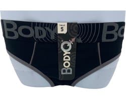 BodyQ Sexy Heren Jockstrap – Zwart Grijs – Erotische Herenlingerie – Maat L