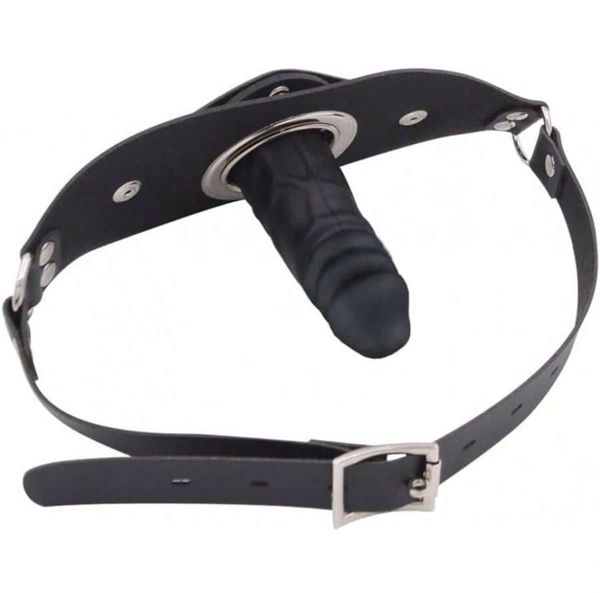 Gag Ball penis - Seks speeltje - Gag Bal mond strap masker bdsm fetish sm - zwart — afbeelding 1