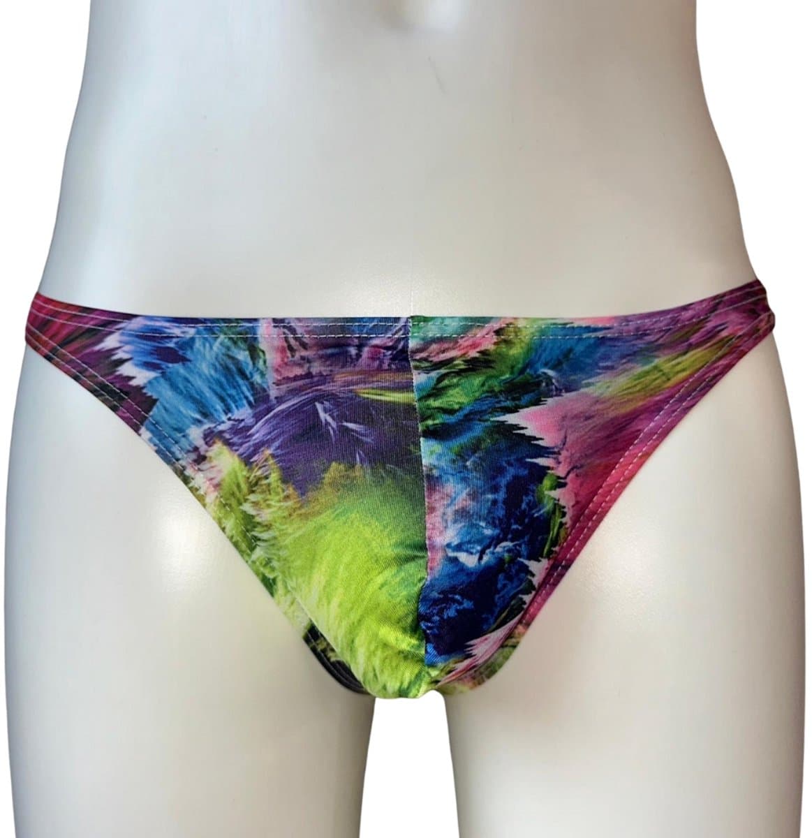 LekkerStout Heren String - Tie-Dye - Multicolor - Sexy Herenondergoed | L | ( LS247 ) — afbeelding 1