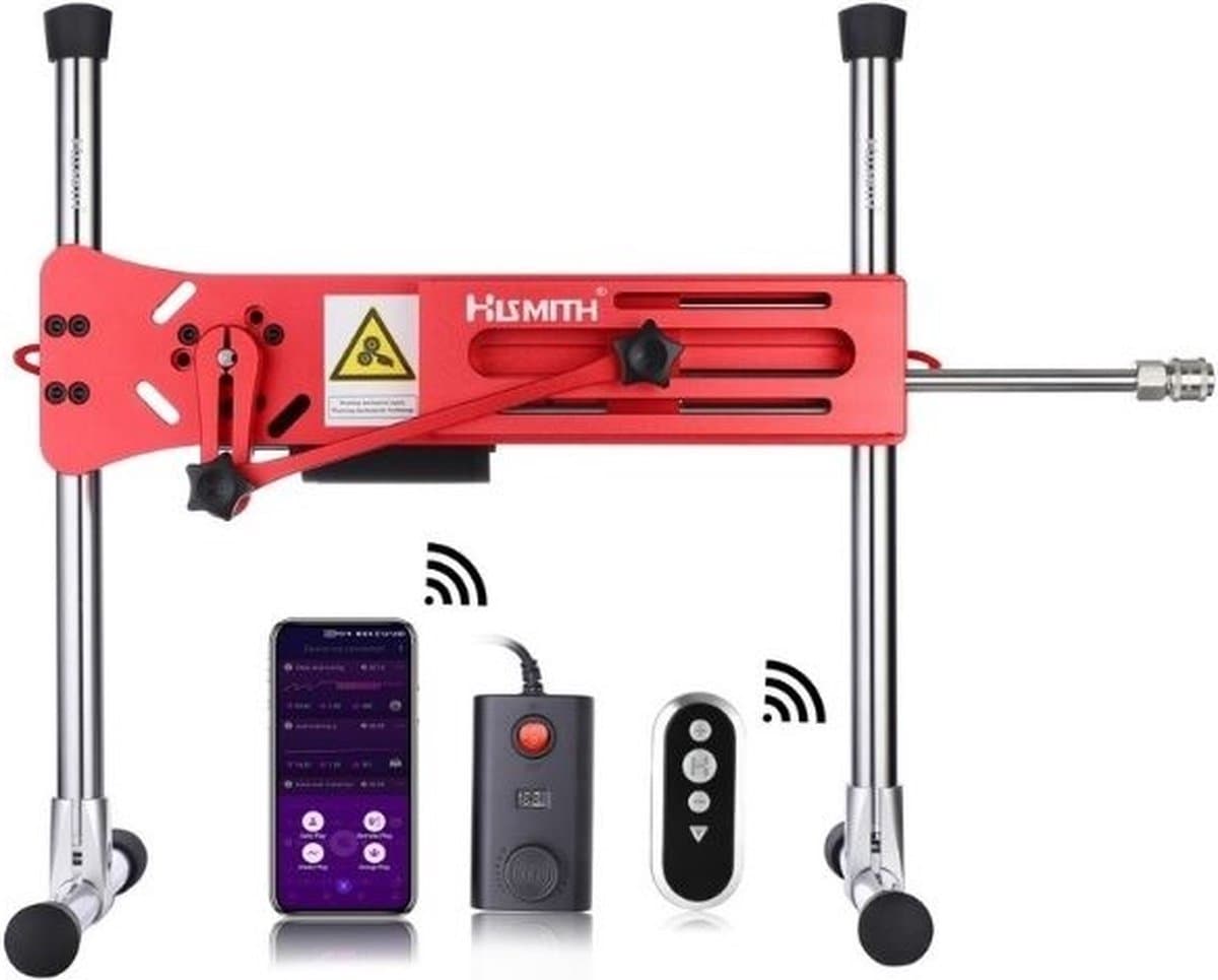 Pro 1 Premium Seksmachine 2.0 Smart App met dildo en afstandsbediening Rood — afbeelding 1
