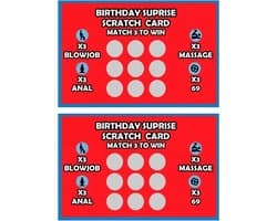 Erotische kraskaart - Seks posities - Koppels en stelletjes - Sex spel - Blowjob - Massage - Cadeau