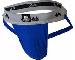 MM Sports Original Edition Swimmer/Jogger Jockstrap 2 inch Blue - MAAT L - Heren Ondergoed - Jockstrap voor Man - Mannen Jock