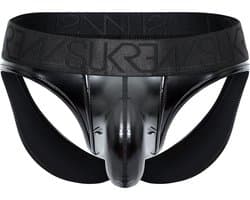 SUKREW Wet Look V Brief - MAAT M - Heren Ondergoed - Slip voor Man - Mannen Brief