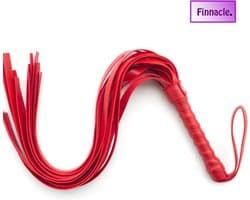 Finnacle - Erotische Zweep – BDSM – Seks zweep – Bondage – Sm zweepje – Leer – Rood