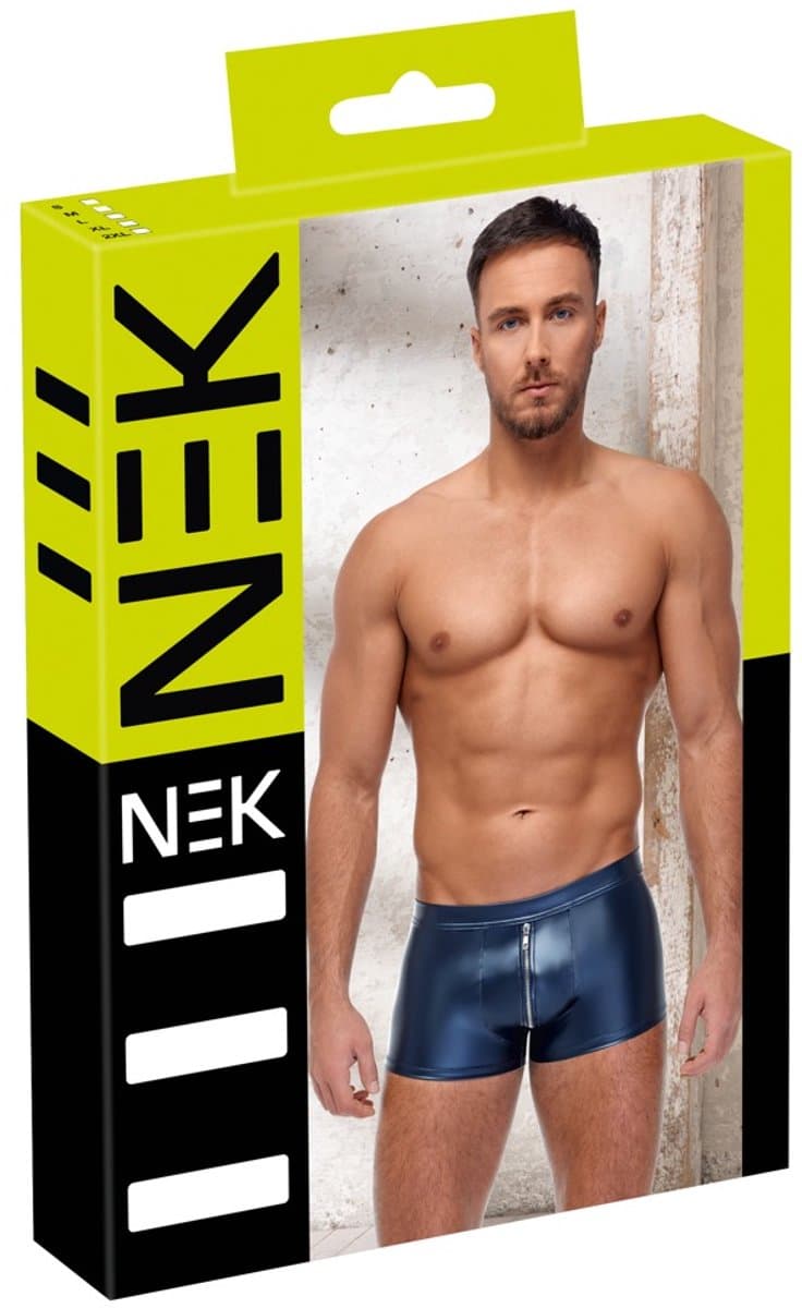Metallic Wetlook Mannen Shorts Mat — afbeelding 1