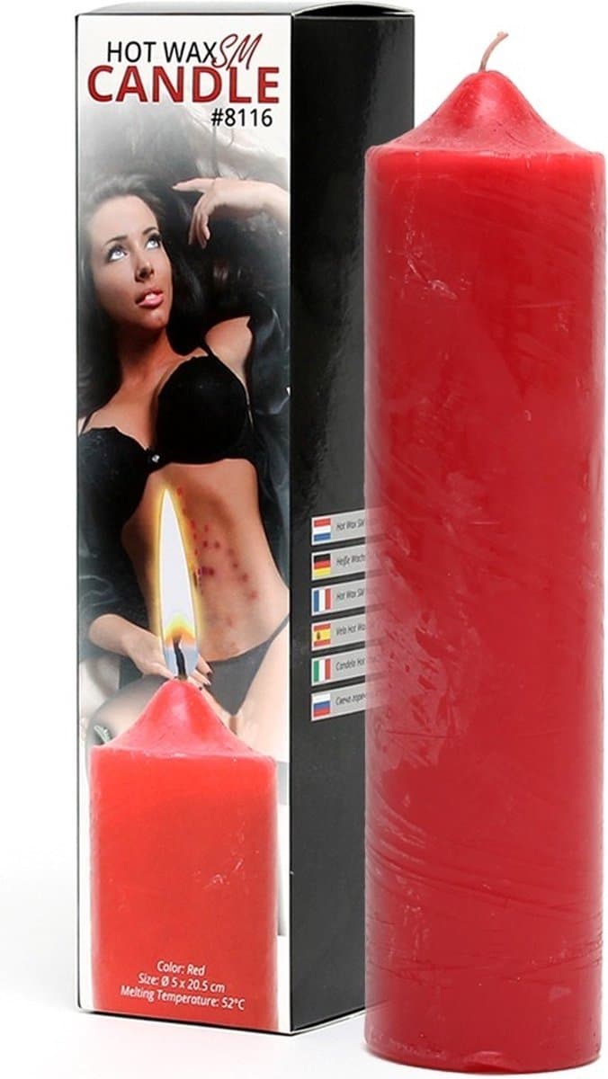 Bondage Play - Hot Wax BDSM Kaars - Rood - Erotische Speeltjes - Koppels - SM — afbeelding 1