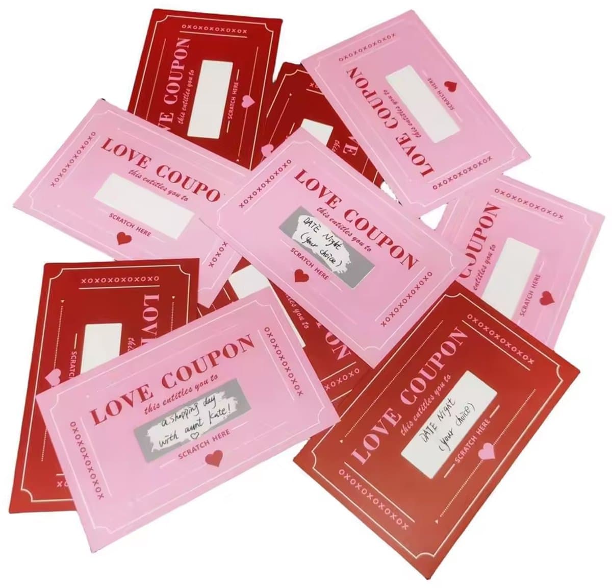 20 Liefdes Kraskaarten - Love Coupon - Zelf Schrijven - Erotiek - Kado - Partner — afbeelding 1