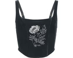 Killstar Nocturne Nights - Ravens Rose Corset Dames Korset - zwart - XS