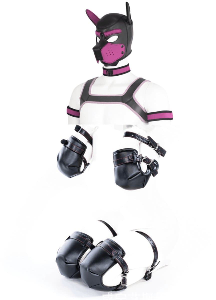 Petplay Deluxe 12 Delige Dog Puppy Set - Roleplay - kinky - luxe set - kwaliteits set - kinky - Roze - Woeefff — afbeelding 1