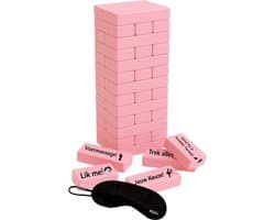 Romantisch Koppelspel Nederlands – Couple Game Blocks – Date Night Blokken – Koppelspel - Spel voor Stellen – Valentijn Cadeau – Intiem en Speels – Liefdesspelletjes voor Relaties - Inclusief Blinddoek