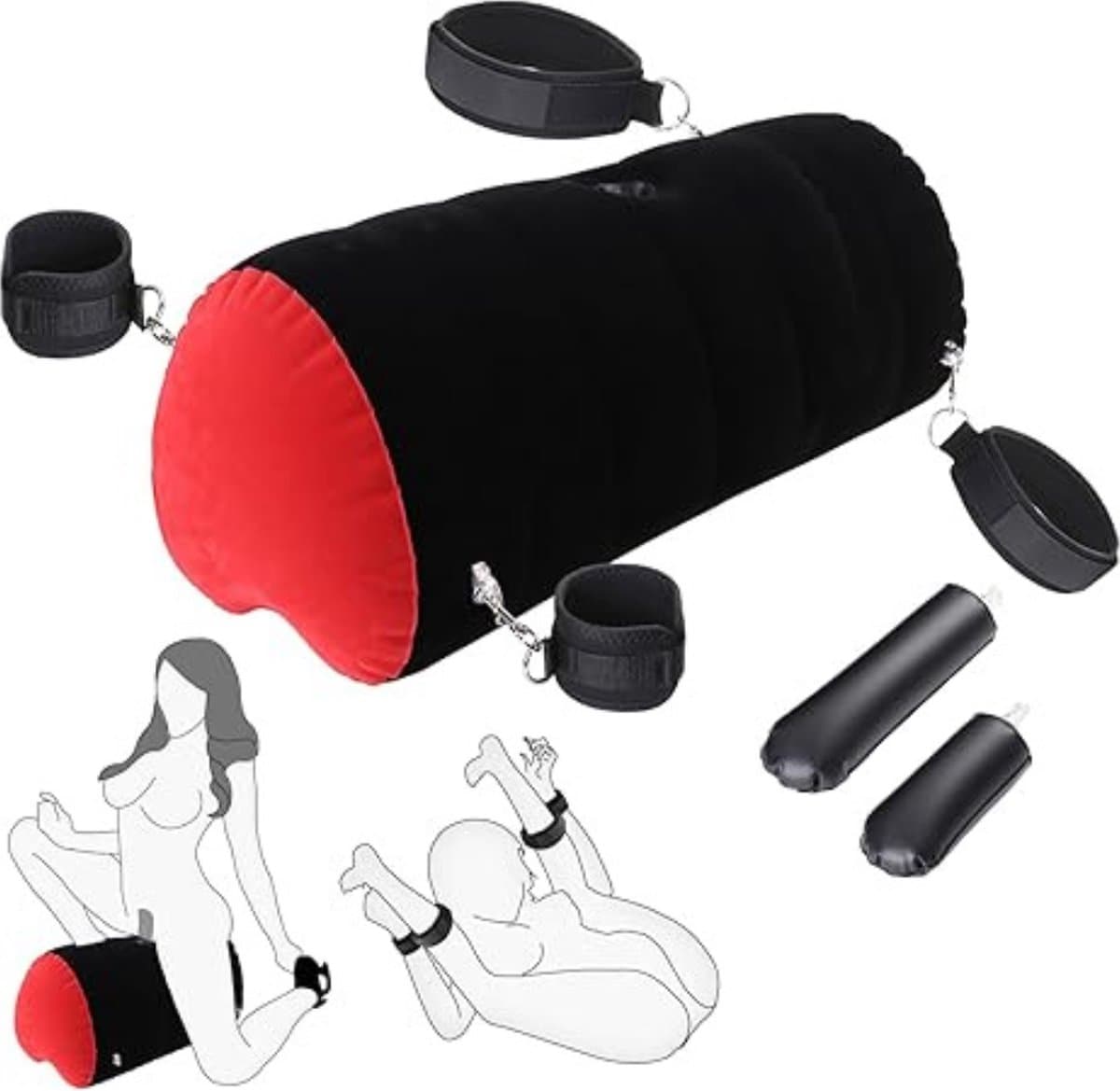 DD® Sex Stoel - Sex Meubel - Sex Chair - Seks Bondage Set - 30x30x60cm - Zwart — afbeelding 1