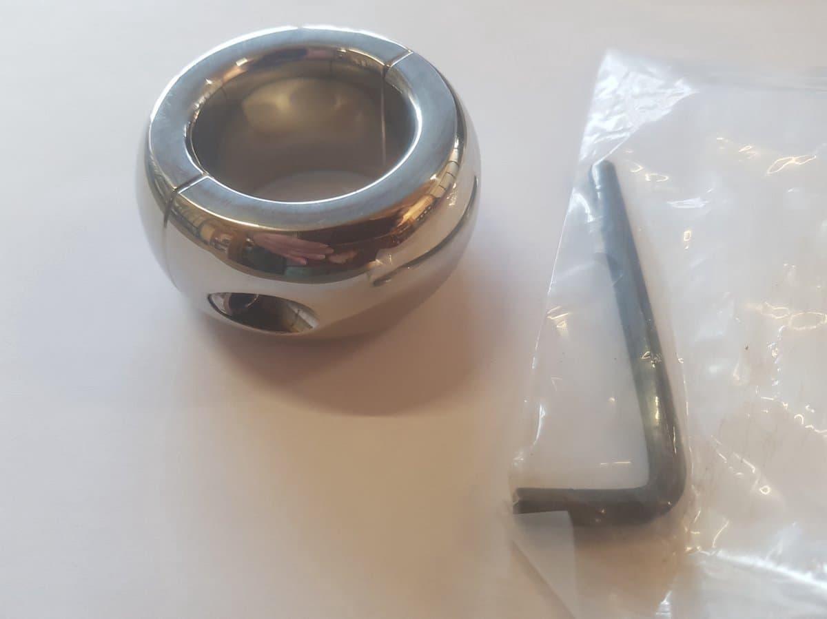 Ovalen Ball Stretcher RVS 30 mm breed - 410 gram — afbeelding 1