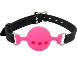 Banoch - ballgag siliconen medium - roze Ø 4,5 cm