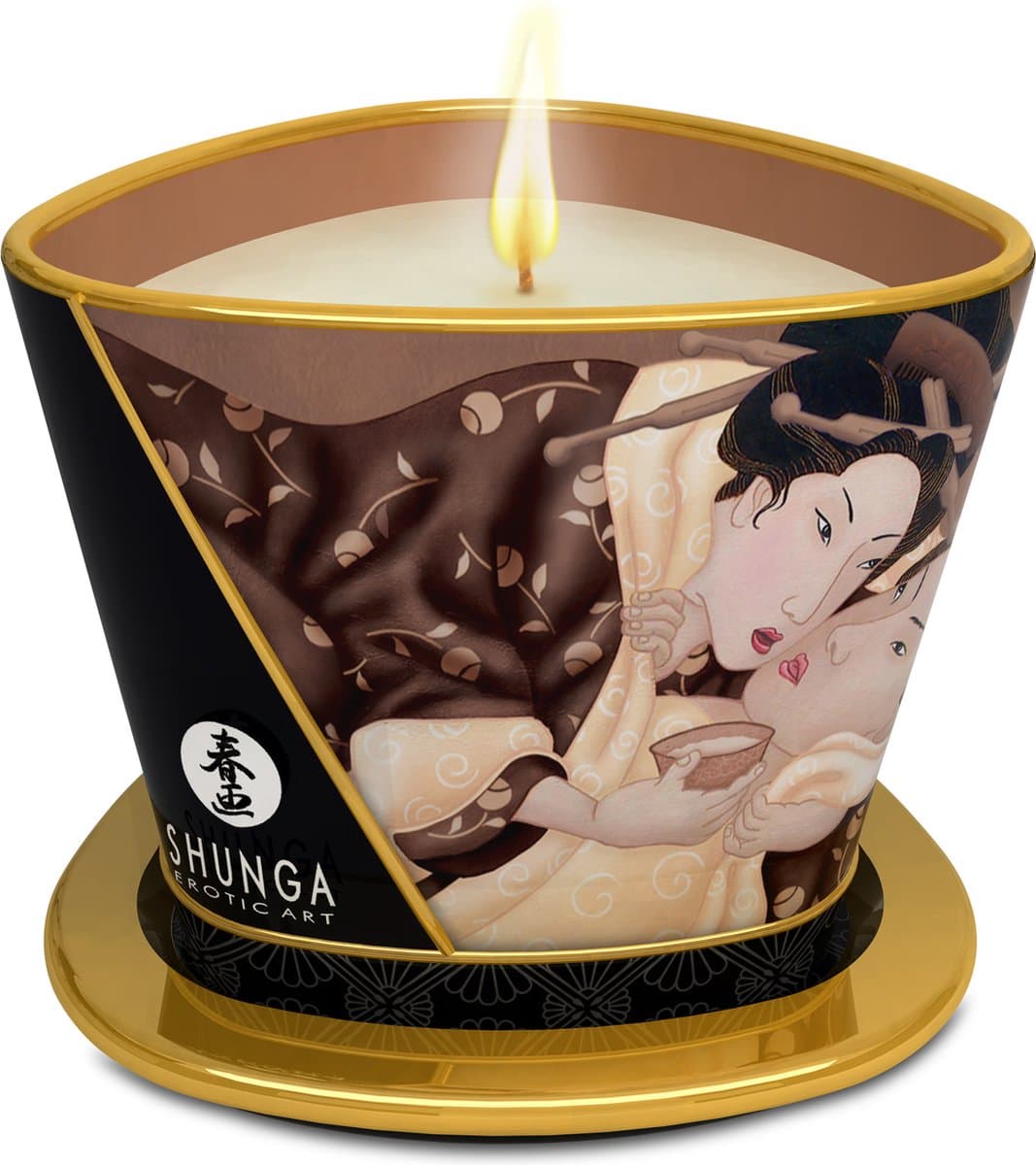 Shunga - Massagekaars - Intoxicating Chocolate — afbeelding 1