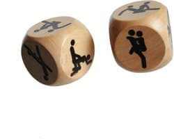 Houten kamasutra sex dobbelstenen