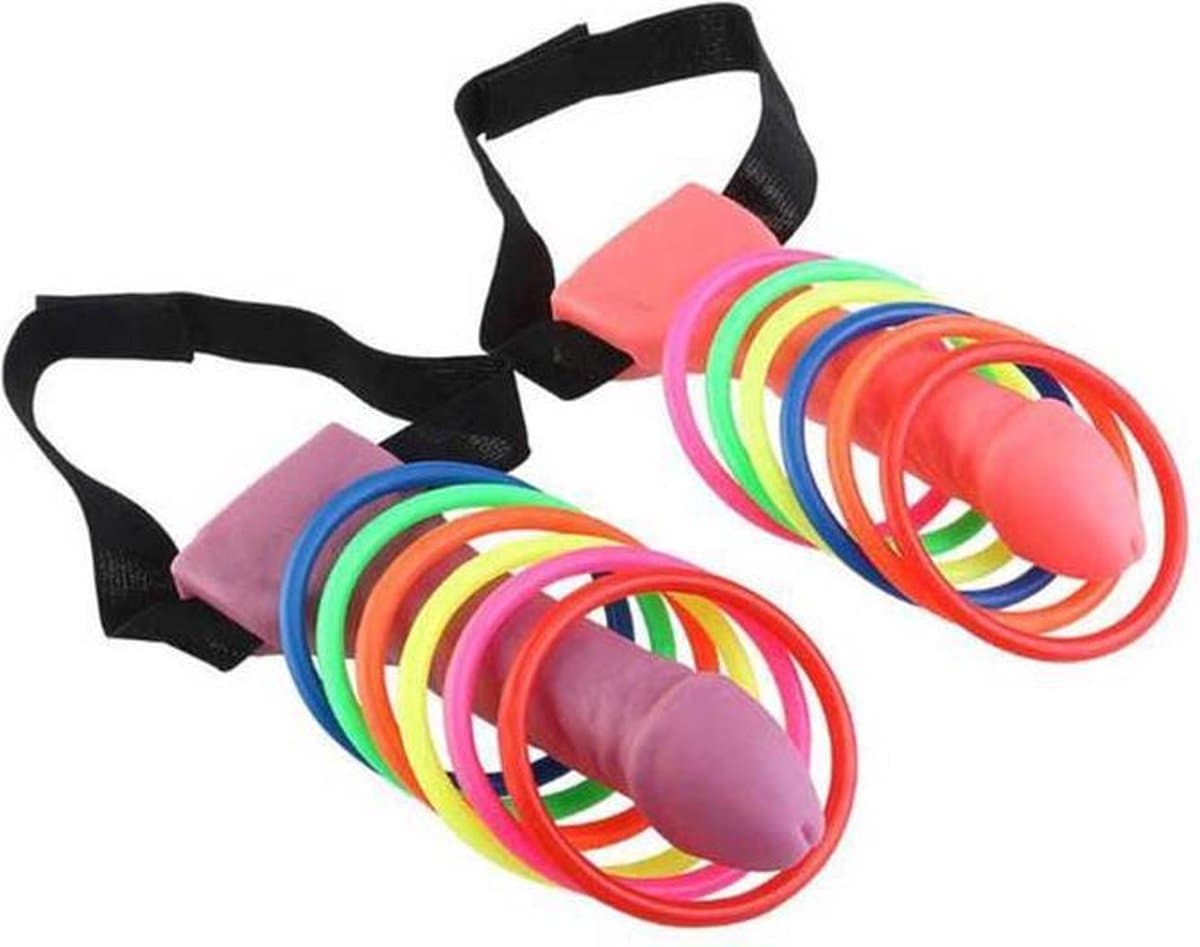 Piemel ringwerpen - penis ringwerpspel - vrijgezellenfeest artikelen - man - vrouw - spelletjes voor volwassenen — afbeelding 1