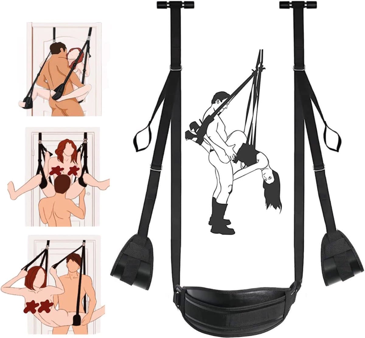 Sex Schommel - Voor over de deur - Swing - Love - Sexspeeltjes voor koppels - Erotiek - BDSM — afbeelding 1