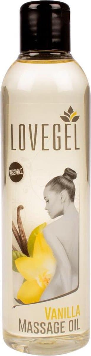 Lovegel - Erotisch massage olie - Vanille - 250 ml — afbeelding 1