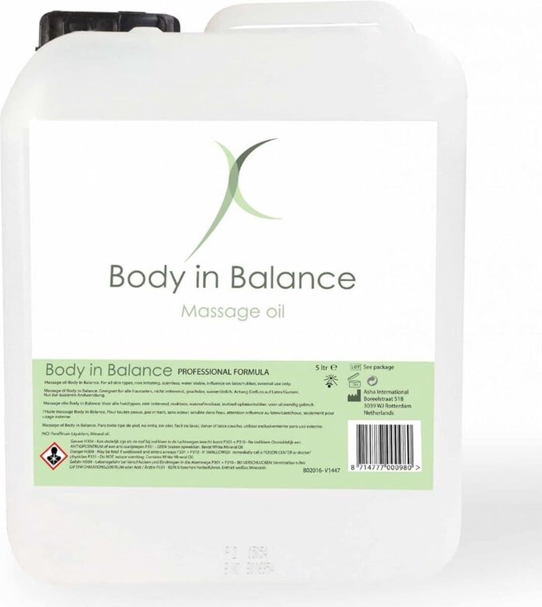 Body In Balance Massageolie - 5 liter — afbeelding 1