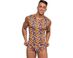 Male Power Fitness Tank - S multicolor XL