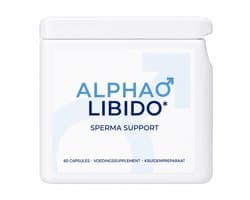Alpha Libido - Sperma Support - Sperm Booster – Meer & Betere Spermakwaliteit | Ondersteunt Mannelijke Vruchtbaarheid & Testosteron | 60 Pillen