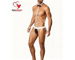 Heren string met strik - Mankini - Stripper - Rollenspel - Sexy lingerie - Ondergoed - One size