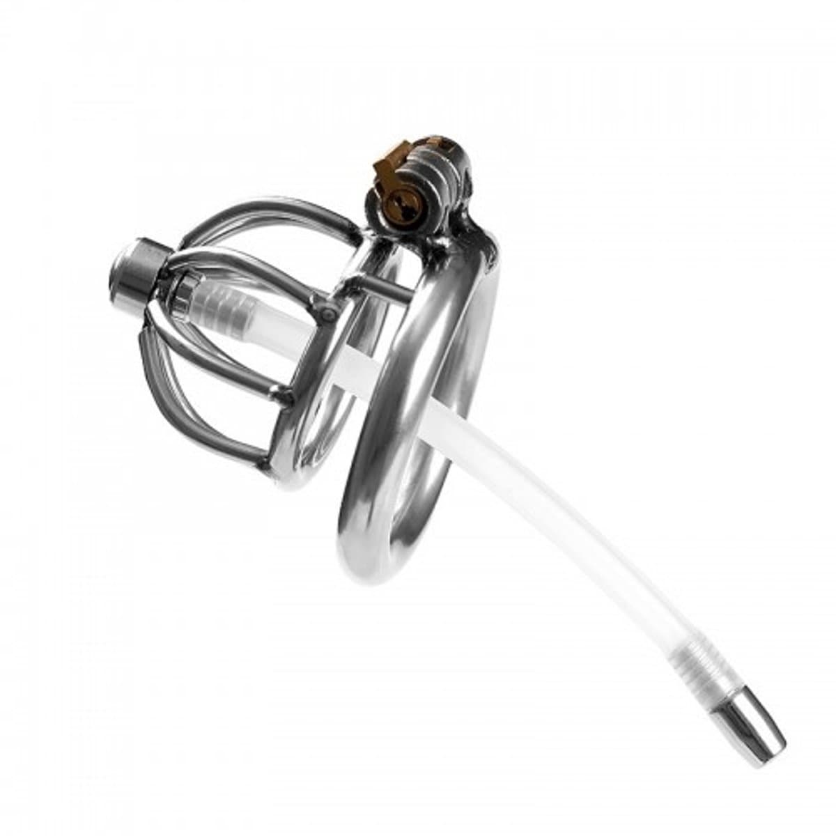Nooitmeersaai - Kuisheidskooi met dilator - Metaal - 40mm - incl. slot — afbeelding 1
