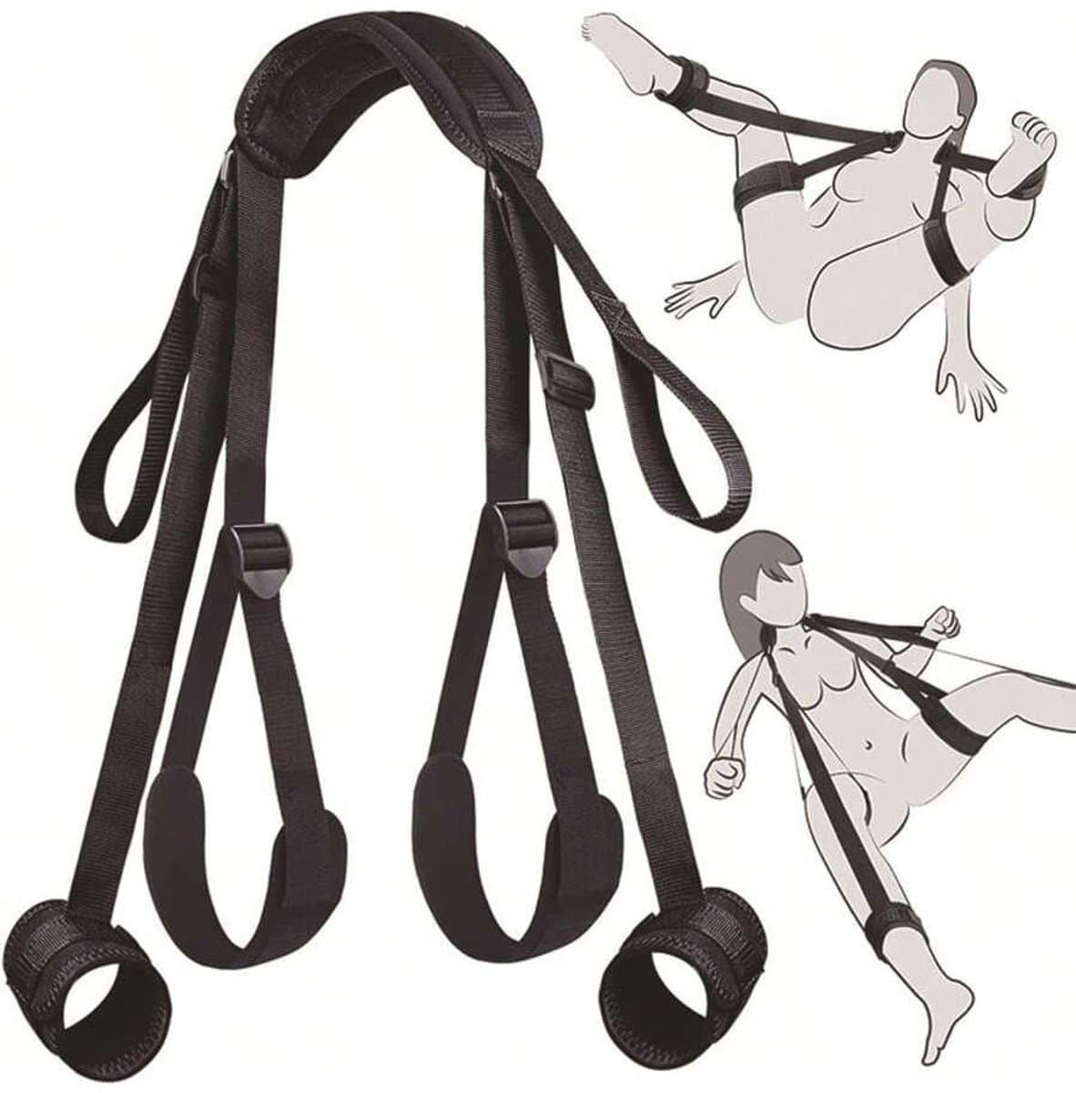 Bondage seksspeeltjes voor koppels voor nek tot pols, dij, sekssling en enkel, SM-kits, beperkingen voor set, bondageset, beperkingenset, seksspeeltjes voor beginners — afbeelding 1