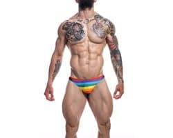 Cut4Men - Klassieke Herenstring - Rainbow XL