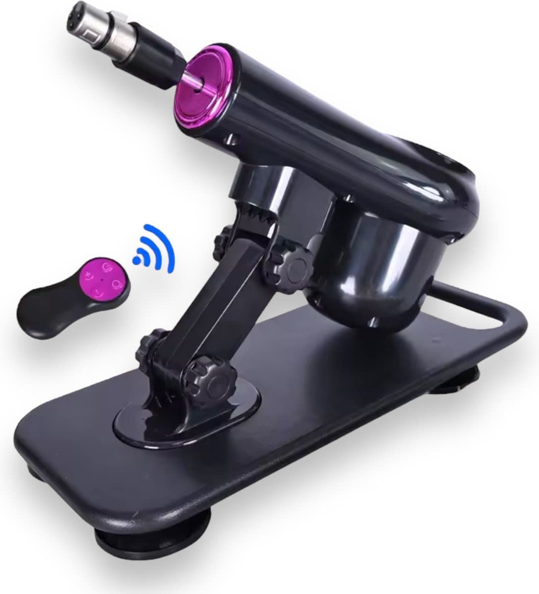 Kinky Pleasure - Seks Machine met Kristallen Dildo-Attachment - Afstandsbediening - Inclusief 2 Opzetstukken — afbeelding 1