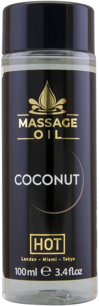 Hot - Coconut 100ml Massage olie - Transparant — afbeelding 1